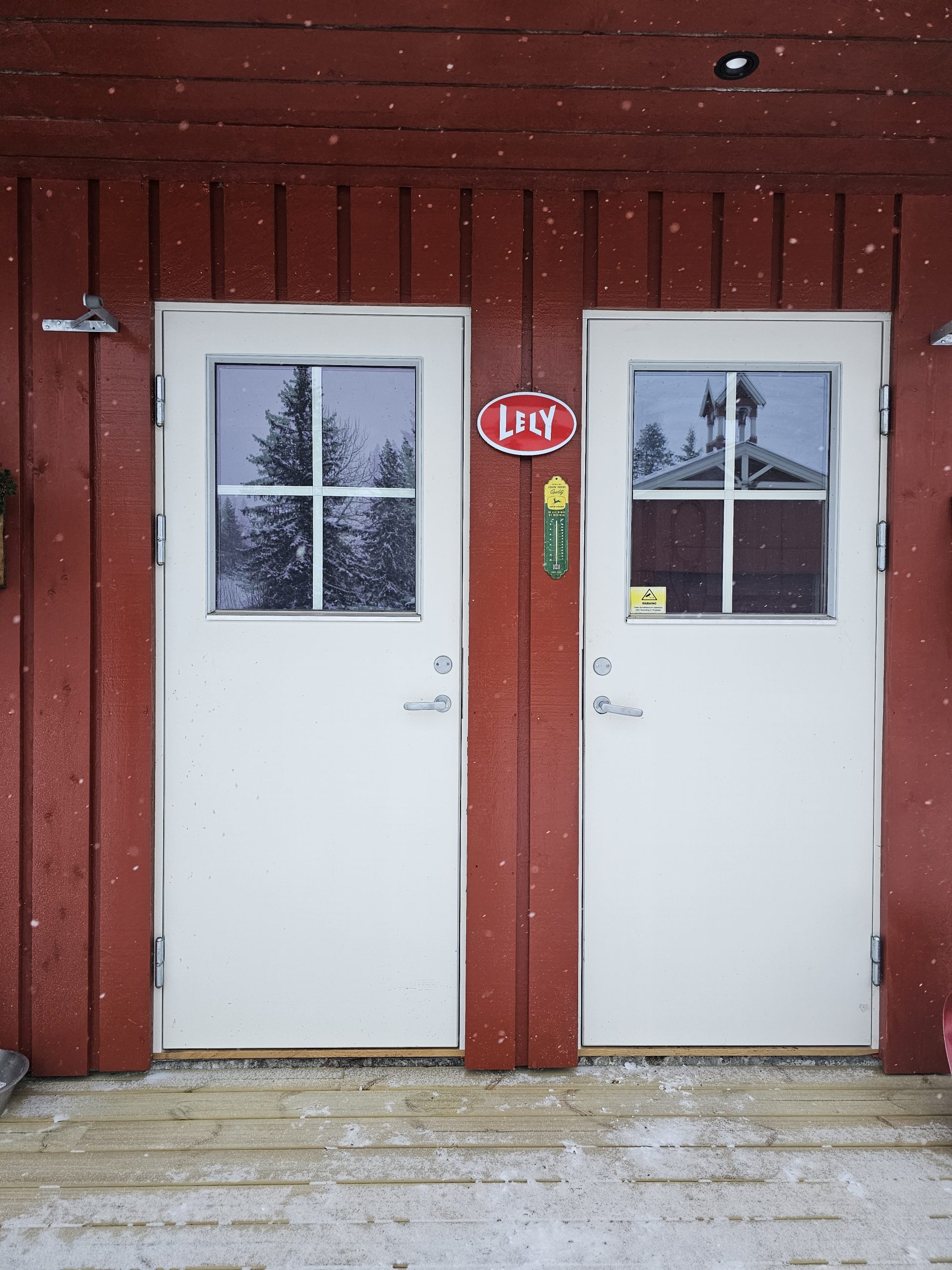 D-dør med vanlig vrider